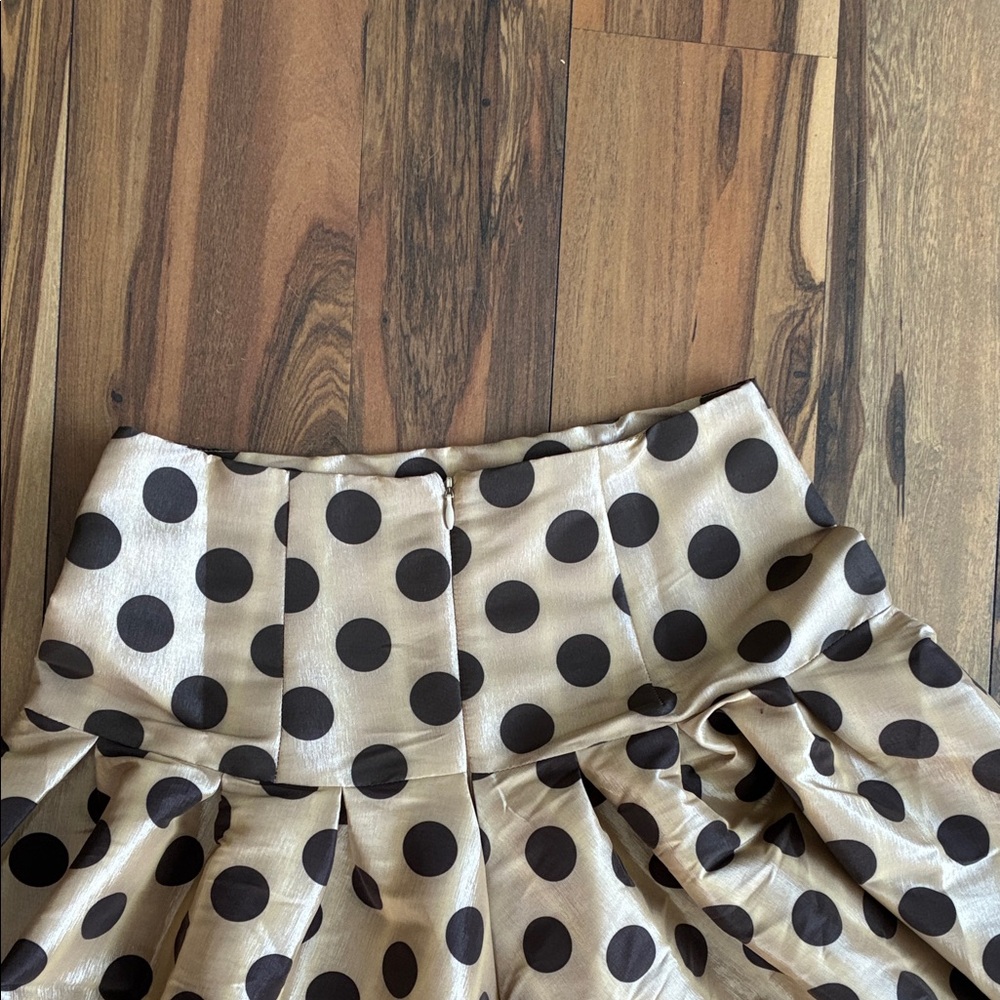 Shabby Apple Black Polka Dot A-Line Maxi Skirt - Picture 6 of 6